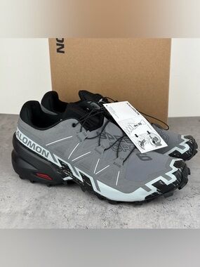 Mens Salomon Speedcross 6 Shoes Size 11 Gray Trail Running New In Box